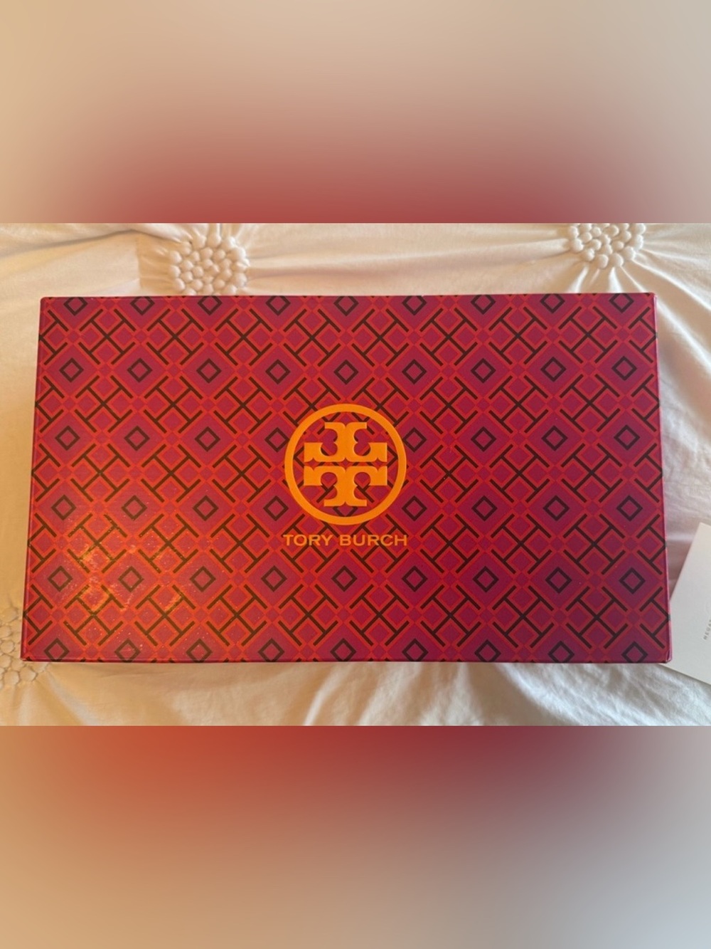 Tory Burch Shoe Box—Comes w/ TB “Negativity is Noise” Card